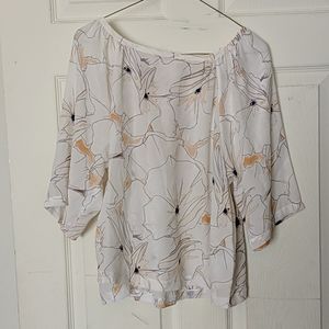 Sheer Club Monaco blouse size s